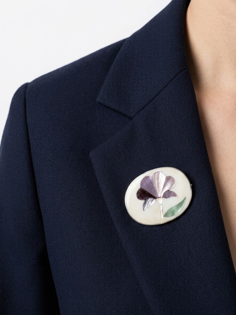 Elegant Purple Floral Enamel Brooch - Women Jewelry